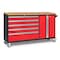 Newage Products Bold Series 62" Project Centre with Bamboo Top, Red 53826 - alternate 1